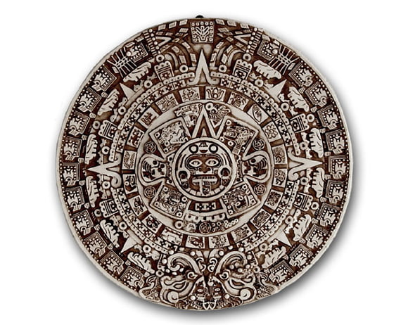 Calendário Maia (Asteca) - Pedra do Sol em fibra de vidro