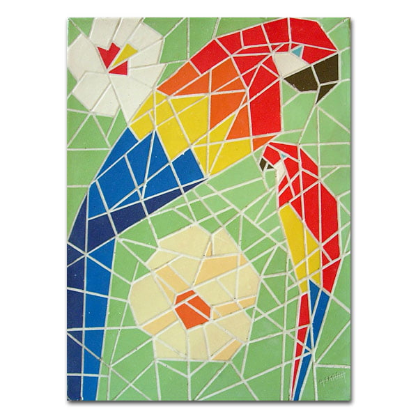 Mosaico Araras - quadro decorativo