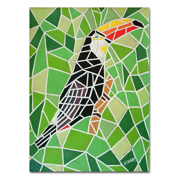 Mosaico Tucano - quadro decorativo
