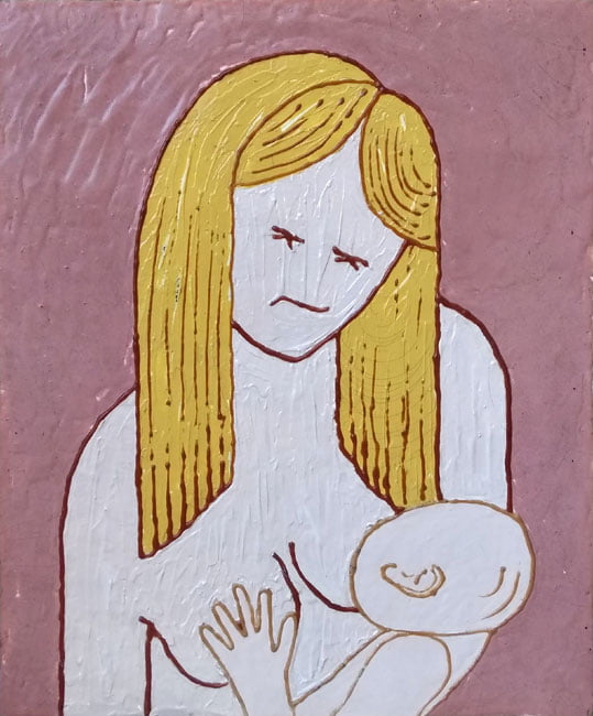 Pintura em resina - Maternal - Alberto Farah - Quadro decorativo